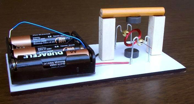 Conventional motor with 2 magnets